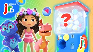 Toy Machine Surprise Collect Prizes from Gabbys Dollhouse Bad Dinosaurs amp More 🌟 Netflix Jr [upl. by Morganne]