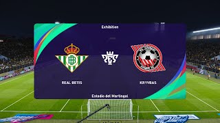 Real Betis vs FC Kryvbas 29082024 UEFA Europa Conference League PES 2021 [upl. by Yrakaz]