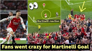 🤯Fans crazy reactions to Gabriel Martinelli late winning Goal vs Manchester City [upl. by Raybourne]