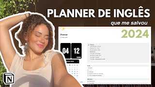 Como se planejar para estudar inglês sozinhoMeu planner [upl. by Auerbach]