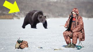 Fisherman Fails to Spot the Huge Bear Approaching Him—What Happens Next Will Leave You Speechless [upl. by Chu]