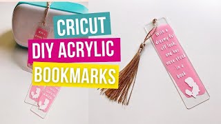 DIY Acrylic bookmarks With Cricut Joy [upl. by Bixler]