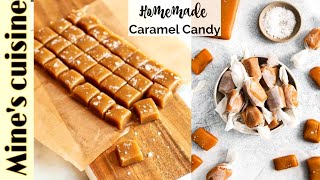 Caramel Toffee Recipe  Caramel Candy Recipe  How to make caramel toffee at home  Mines Cuisine [upl. by Tuneberg]