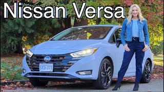 2024 Nissan Versa review  Updates for a budget friendly car [upl. by Adilem316]