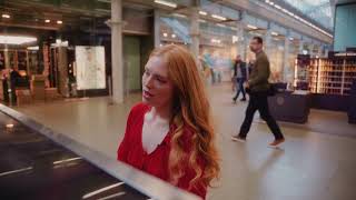 Freya Ridings  Face In The Crowd Live from St Pancras Station 🚂 [upl. by Ahsikcin543]