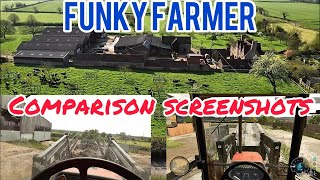 Comparison Screenshots FUNKY FARMER  Farming Simulator 22 [upl. by Heman807]