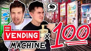 I Tried Every Vending Machine Food In Japan Ft AbroadinJapan [upl. by Amalita]