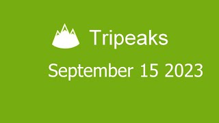 Microsoft Solitaire Collection  Tripeaks  September 15 2023 [upl. by Paddie]