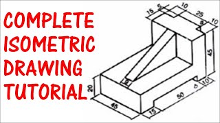 Complete Isometric Drawing Tutorial Draw Isometric Diagram Like a Pro Learn Orthographic Drawing [upl. by Genia]