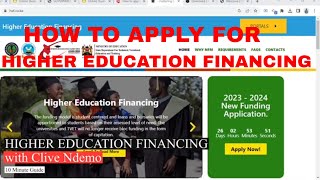 HOW TO APPLY FOR HIGHER EDUCATION FINANCING 202410 MIN GUIDE [upl. by Thorma]