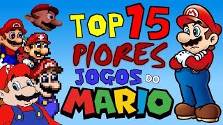 TOP 15 Piores Jogos do Mario [upl. by Leodora]