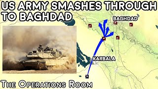 The US Army Smashes Through the Karbala Gap to Baghdad April 2003  Animated [upl. by Reivilo]