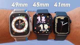 Size Comparison on Wrist  Apple Watch Series 8 vs Ultra [upl. by Carothers209]