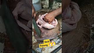 Ayam berat 24 kilo gram Cuma d potong 4 bagian chicken tutorial shorts [upl. by Landon]