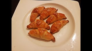 Mini Croissant with Ham and Cheese  Kiflice sa Sunkom i Sirom [upl. by Hevak158]