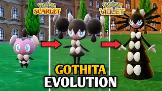 How To Evolve Gothita Into Gothirita And Gothitelle In Pokemon Scarlet And Violet  Paldea Pokedex [upl. by Sidon]