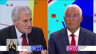 Legislativas 2019  Debate entre Jerónimo de Sousa e António Costa 02092019 [upl. by Violante]