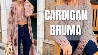 Cardigan Bruma  Cardigan de crochê [upl. by Eneryt]