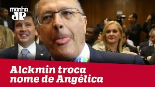 Alckmin se confunde e troca nome de Angélica esposa de Luciano Huck [upl. by Mclyman]