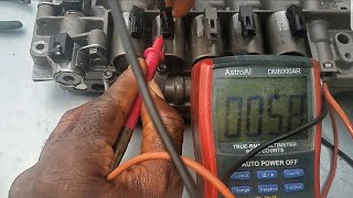 how to test Transmission shift solenoid valve  how valve body works [upl. by Odrautse246]