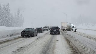 Disaster On Coquihalla highway Snow and Accidents [upl. by Langbehn696]