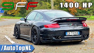 1400HP PORSCHE 9ff 997 TURBO  340KMH REVIEW on AUTOBAHN NO SPEED LIMIT by AutoTopNL [upl. by Ayama]