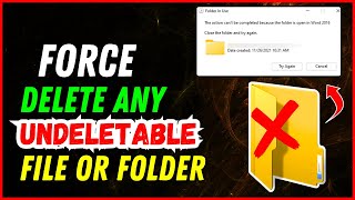 SOLVED How To Delete Files That Cannot Be Deleted In Windows 111087  Force Delete ANYTHING [upl. by Polard457]