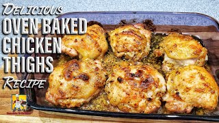 Oven Baked Chicken Thighs  Dinner Ideas [upl. by Devon435]