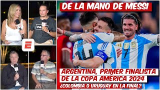 Sin SER DOMINANTE ARGENTINA YA ESTÁ en la FINAL de Copa América 2024 con gol de MESSI  Exclusivos [upl. by Animrac]