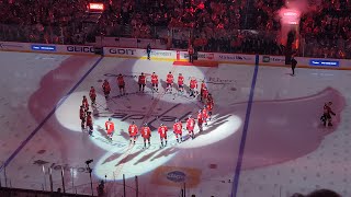 Washington Capitals Roster introductions Opening Night vs Rangers [upl. by Ocisnarf]