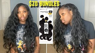 How to 30 Minute Side Part Leave Out QUICK WEAVE ft Organique mastermix body wave [upl. by Leimaj]