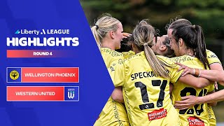 Wellington Phoenix v Western United  Highlights  Liberty ALeague 202323  Round 04 [upl. by Linis9]