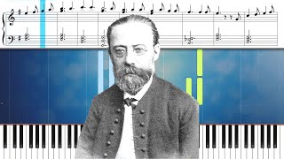 Smetana  Die Moldau easy piano tutorial [upl. by Inanaup241]