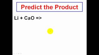 Solving Chemical Reactions  Predicting the Products  CLEAR amp SIMPLE CHEMISTRY [upl. by Eaneg]