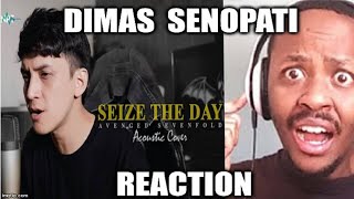 DIMAS SENOPATI REACTION  Avenged Sevenfold  Seize The Day Acoustic Cover REACTION [upl. by Somar339]