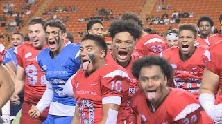 Hawaii HS FB players close out careers at Polynesian Bowl [upl. by Woothen651]