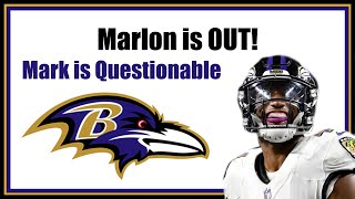 MARLON HUMPHREY IS OUT MARK ANDREWS QUESTIONABLE INJURY UPDATE FOR THE RAVENS [upl. by Ailuy]