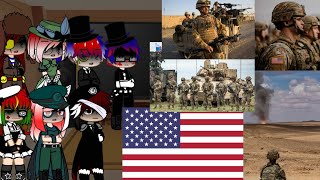 past countryhumans react to America military 2000 to 2023 [upl. by Ax]