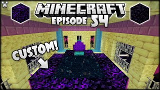 CUSTOM End Portal Frame  Minecraft Survival Ep54 [upl. by Dar]