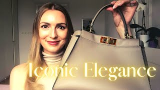 Fendi Peekaboo Iconic medium Review  sophisticated and classy [upl. by Terrye539]