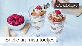 Snelle tiramisu toetjes [upl. by Adila]