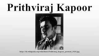 Prithviraj Kapoor [upl. by Ecirtnuahs152]