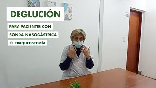 Deglución y ejercicios para pacientes con traqueostomía o sonda nasogástrica [upl. by Seidel]