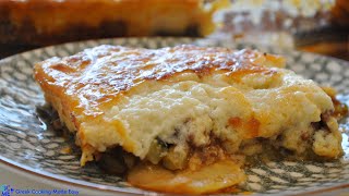 Glorious Greek Moussaka with Zucchini and Potatoes  Ένδοξος Μουσακάς με Κολοκύθια και Πατάτες [upl. by Jaylene]