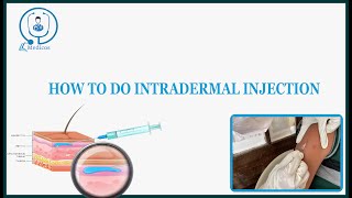 HOW TO DO INTRADERMAL INJECTION  INTERNS GUIDE [upl. by Letnwahs]