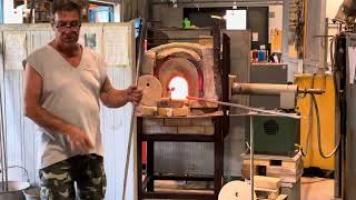 Art glass blowing demonstration in Murano Italy [upl. by Etteragram852]