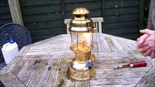 Lighting the Petromax HK500 Paraffin Lamp [upl. by Assirrac]