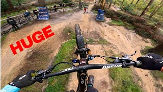 BIKEPARK CHAOS ON THESE IMMENSE DOWNHILL TRAILS [upl. by Ecneralc184]