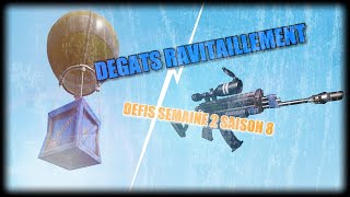 Infliger des dégâts a des ravitaillements encore en lair Défis SAISON 8 semaine 2 fortnite [upl. by Michaeline177]