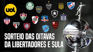 🔴 PALMEIRAS X BOTAFOGO NAS OITAVAS DA LIBERTADORES ASSISTA AO SORTEIO E VEJA OS CONFRONTOS [upl. by Tse]